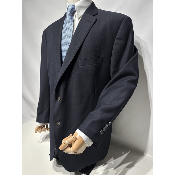 Peter Millar 100% Wool Navy Blue Blazer Made in Canada Men Size 50R 35.5" Sleeve - Picture 5 of 16